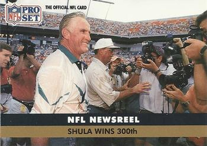 #813 Don Shula - Miami Dolphins - 1991 Pro Set Football