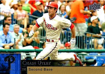 #814 Chase Utley - Philadelphia Phillies - 2009 Upper Deck Baseball
