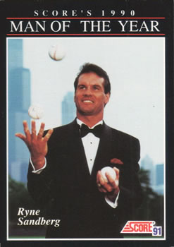 #815 Ryne Sandberg - Chicago Cubs - 1991 Score Baseball