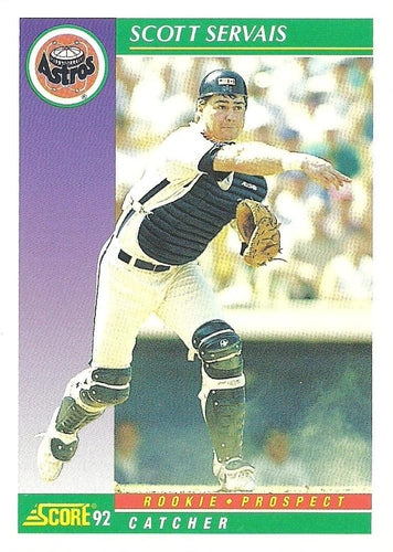 #816 Scott Servais - Houston Astros - 1992 Score Baseball