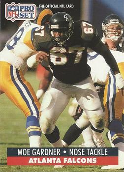 #816 Moe Gardner - Atlanta Falcons - 1991 Pro Set Football