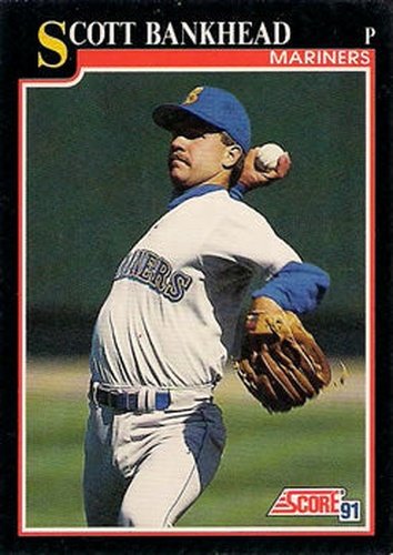 #817 Scott Bankhead - Seattle Mariners - 1991 Score Baseball