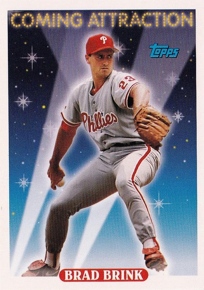 #818 Brad Brink - Philadelphia Phillies - 1993 Topps Baseball