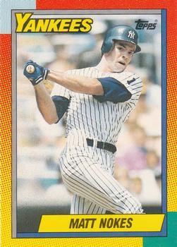#81T Matt Nokes - New York Yankees - 1990 Topps Traded Baseball