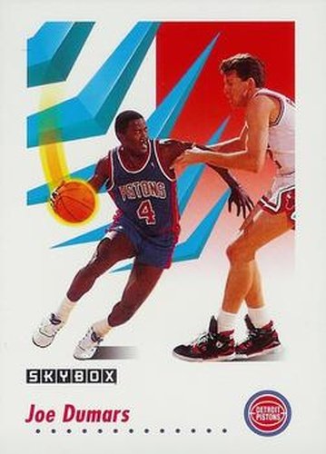 #81 Joe Dumars - Detroit Pistons - 1991-92 SkyBox Basketball