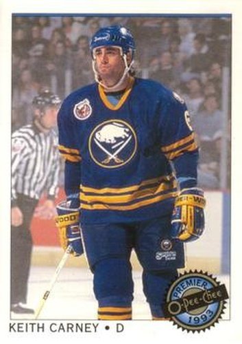 #81 Keith Carney - Buffalo Sabres - 1992-93 O-Pee-Chee Premier Hockey