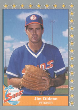 #81 Jim Gideon - Gold Coast Suns - 1990 Pacific Senior League Baseball