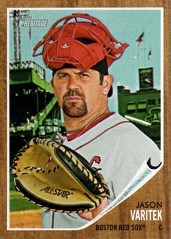 #81 Jason Varitek - Boston Red Sox - 2011 Topps Heritage Baseball
