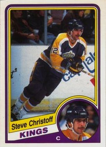 #81 Steve Christoff - Los Angeles Kings - 1984-85 O-Pee-Chee Hockey