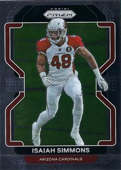 #81 Isaiah Simmons - Arizona Cardinals - 2021 Panini Prizm Football