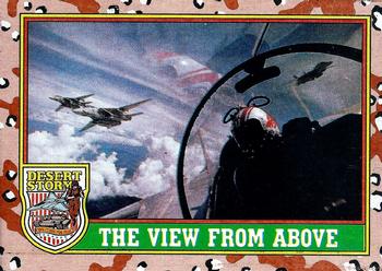 #81 The View from Above - 1991 Topps Desert Storm