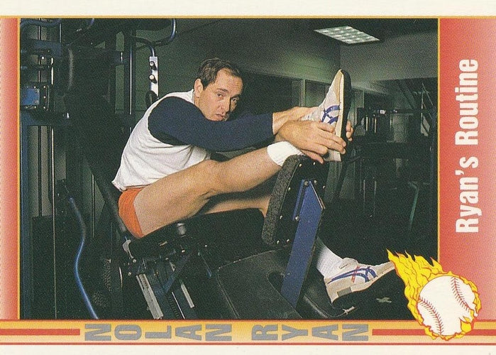 #81 Ryan's Routine - Texas Rangers - 1991 Pacific Nolan Ryan Texas Express I Baseball