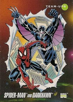 #81 Spider-Man and Darkhawk - 1992 Impel Marvel Universe