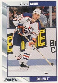 #81 Craig Muni - Edmonton Oilers - 1992-93 Score USA Hockey