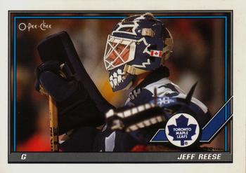 #81 Jeff Reese - Toronto Maple Leafs - 1991-92 O-Pee-Chee Hockey