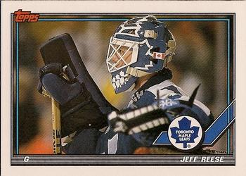 #81 Jeff Reese - Toronto Maple Leafs - 1991-92 Topps Hockey