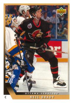 #81 Neil Brady - Ottawa Senators - 1993-94 Upper Deck Hockey