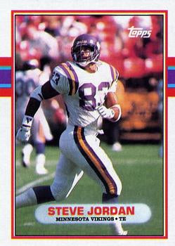 #81 Steve Jordan - Minnesota Vikings - 1989 Topps Football