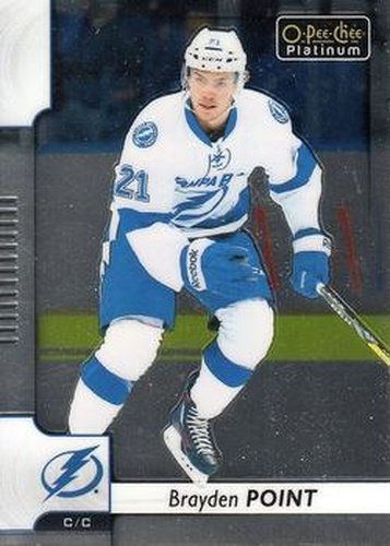 #81 Brayden Point - Tampa Bay Lightning - 2017-18 O-Pee-Chee Platinum Hockey