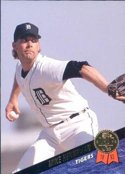 #81 Mike Henneman - Detroit Tigers - 1993 Leaf Baseball