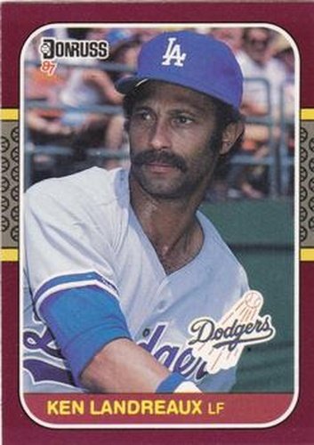 #81 Ken Landreaux - Los Angeles Dodgers - 1987 Donruss Opening Day Baseball