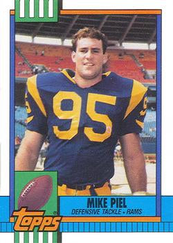 #81 Mike Piel - Los Angeles Rams - 1990 Topps Football
