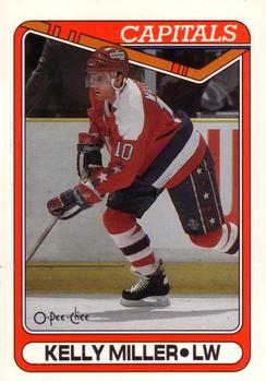 #81 Kelly Miller - Washington Capitals - 1990-91 O-Pee-Chee Hockey