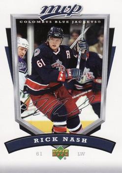 #81 Rick Nash - Columbus Blue Jackets - 2006-07 Upper Deck MVP Hockey
