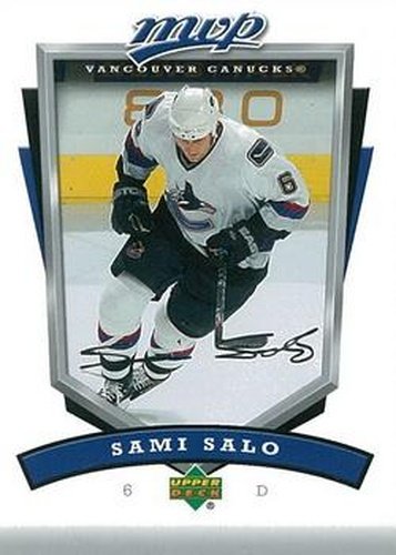 #281 Sami Salo - Vancouver Canucks - 2006-07 Upper Deck MVP Hockey