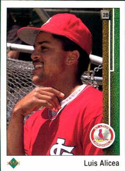 #281 Luis Alicea - St. Louis Cardinals - 1989 Upper Deck Baseball