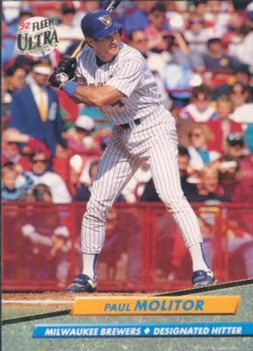#81 Paul Molitor - Milwaukee Brewers - 1992 Ultra Baseball