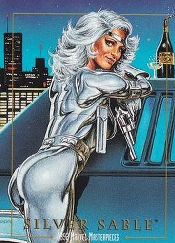 #81 Silver Sable - 1992 SkyBox Marvel Masterpieces
