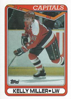 #81 Kelly Miller - Washington Capitals - 1990-91 Topps Hockey