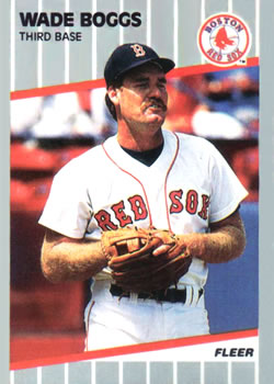 #81 Wade Boggs - Boston Red Sox - 1989 Fleer Baseball