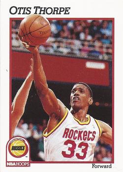 #81 Otis Thorpe - Houston Rockets - 1991-92 Hoops Basketball