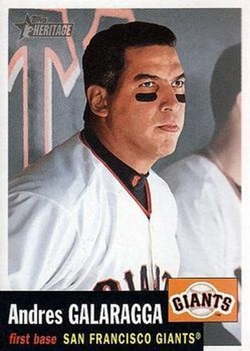 #81 Andres Galarraga - San Francisco Giants - 2002 Topps Heritage Baseball