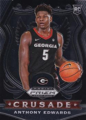 #81 Anthony Edwards - Georgia Bulldogs - 2020 Panini Prizm Draft Picks Collegiate Basketball