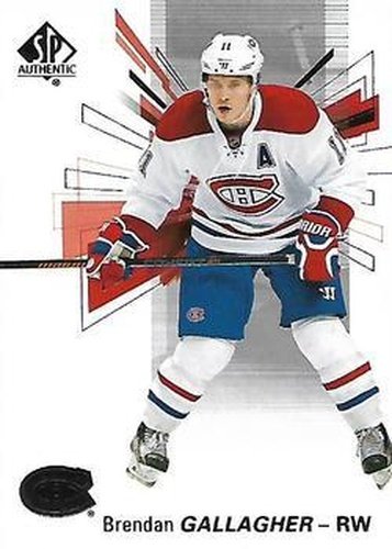 #81 Brendan Gallagher - Montreal Canadiens - 2016-17 SP Authentic Hockey