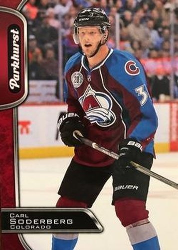 #81 Carl Soderberg - Colorado Avalanche - 2016-17 Parkhurst - Red Hockey
