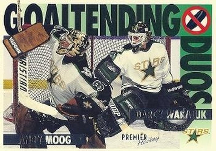 #81 Andy Moog / Darcy Wakaluk - Dallas Stars - 1994-95 Topps Premier Hockey