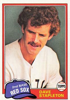 #81 Dave Stapleton - Boston Red Sox - 1981 Topps Baseball