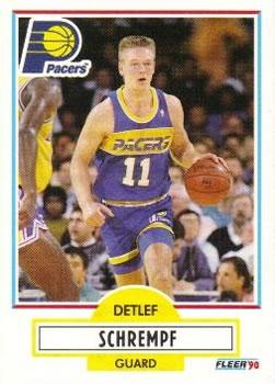 #81 Detlef Schrempf - Indiana Pacers - 1990-91 Fleer Basketball