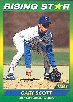 #81 Gary Scott - Chicago Cubs - 1992 Score 100 Rising Stars Baseball