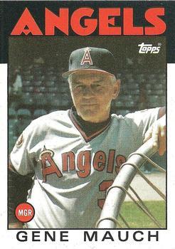 #81 Gene Mauch - California Angels - 1986 Topps Baseball