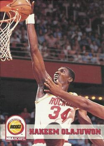 #81 Hakeem Olajuwon - Houston Rockets - 1993-94 Hoops Basketball