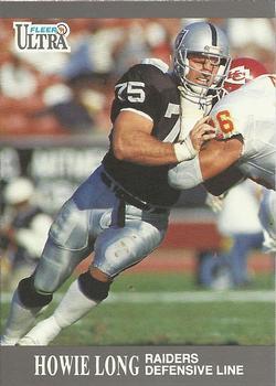 #81 Howie Long - Los Angeles Raiders - 1991 Ultra Football