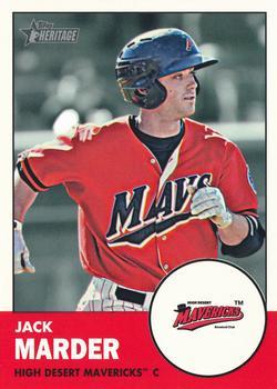 #81 Jack Marder - High Desert Mavericks - 2012 Topps Heritage Minor League Baseball