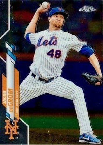 #81 Jacob deGrom - New York Mets - 2020 Topps Chrome Baseball