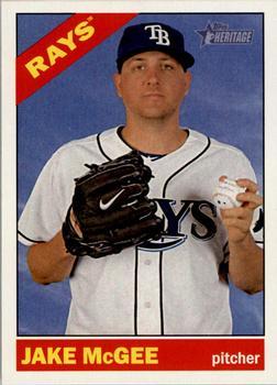 #81 Jake McGee - Tampa Bay Rays - 2015 Topps Heritage Baseball