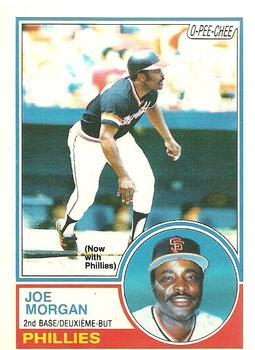 #81 Joe Morgan - Philadelphia Phillies - 1983 O-Pee-Chee Baseball